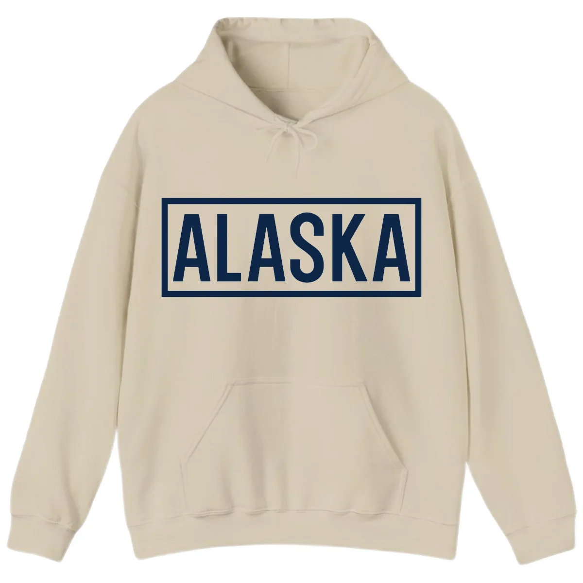 Alaska Bold Statement Hoodie in Sand