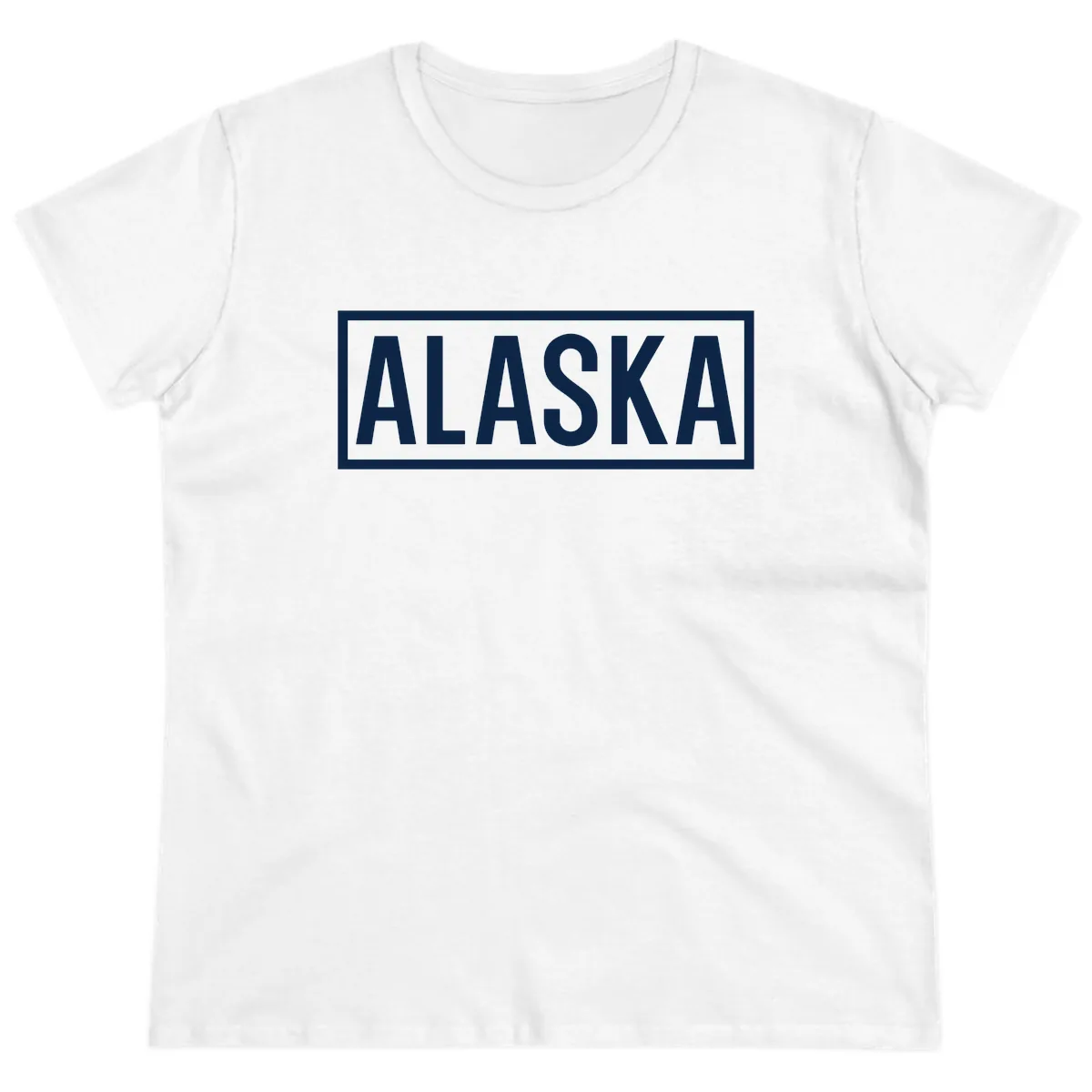 Alaska Bold Statement Ladies Tee in White