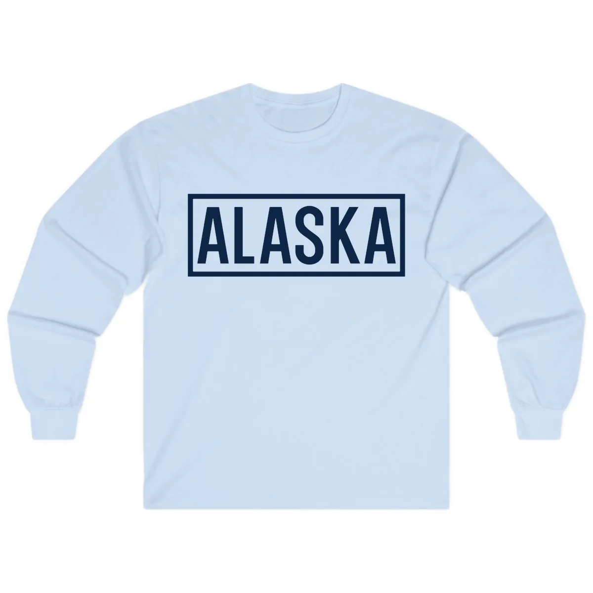 Alaska Bold Statement Long Sleeve in Light Blue