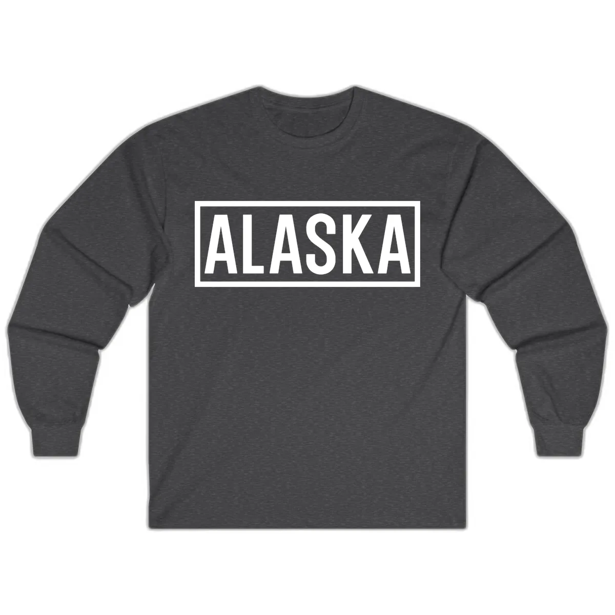 Alaska Bold Statement Long Sleeve in Dark Heather