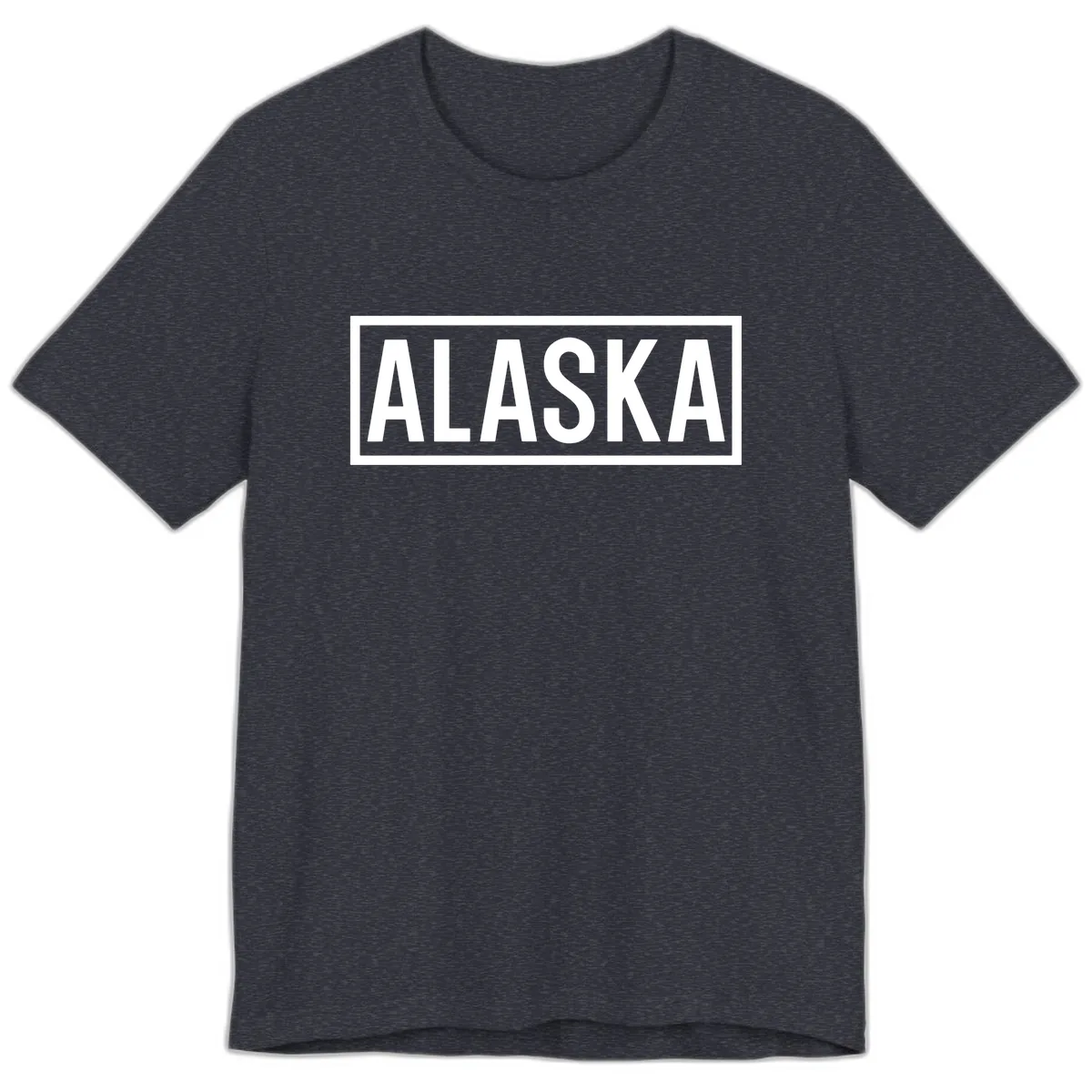 Alaska Bold Statement Premium T-Shirt in Heather Navy