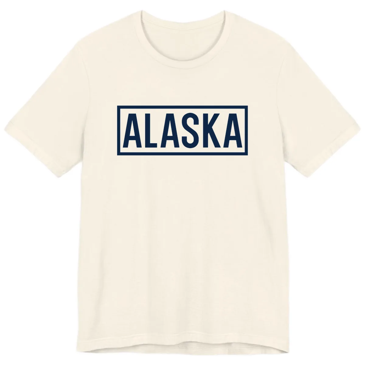 Alaska Bold Statement Premium T-Shirt in Natural