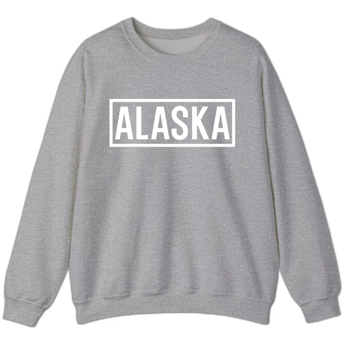Alaska Bold Statement Sweatshirt in Sport Grey