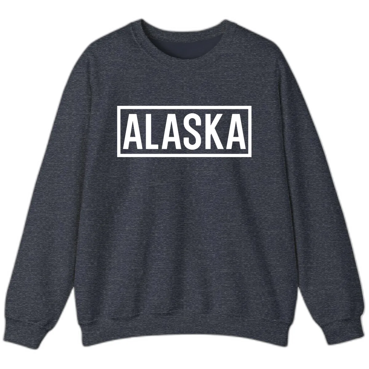 Alaska Bold Statement Sweatshirt in Heather Sport Dark Navy