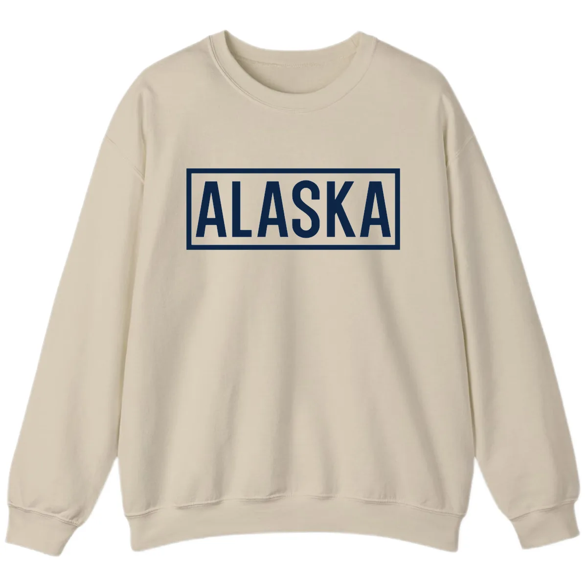 Alaska Bold Statement Sweatshirt in Sand