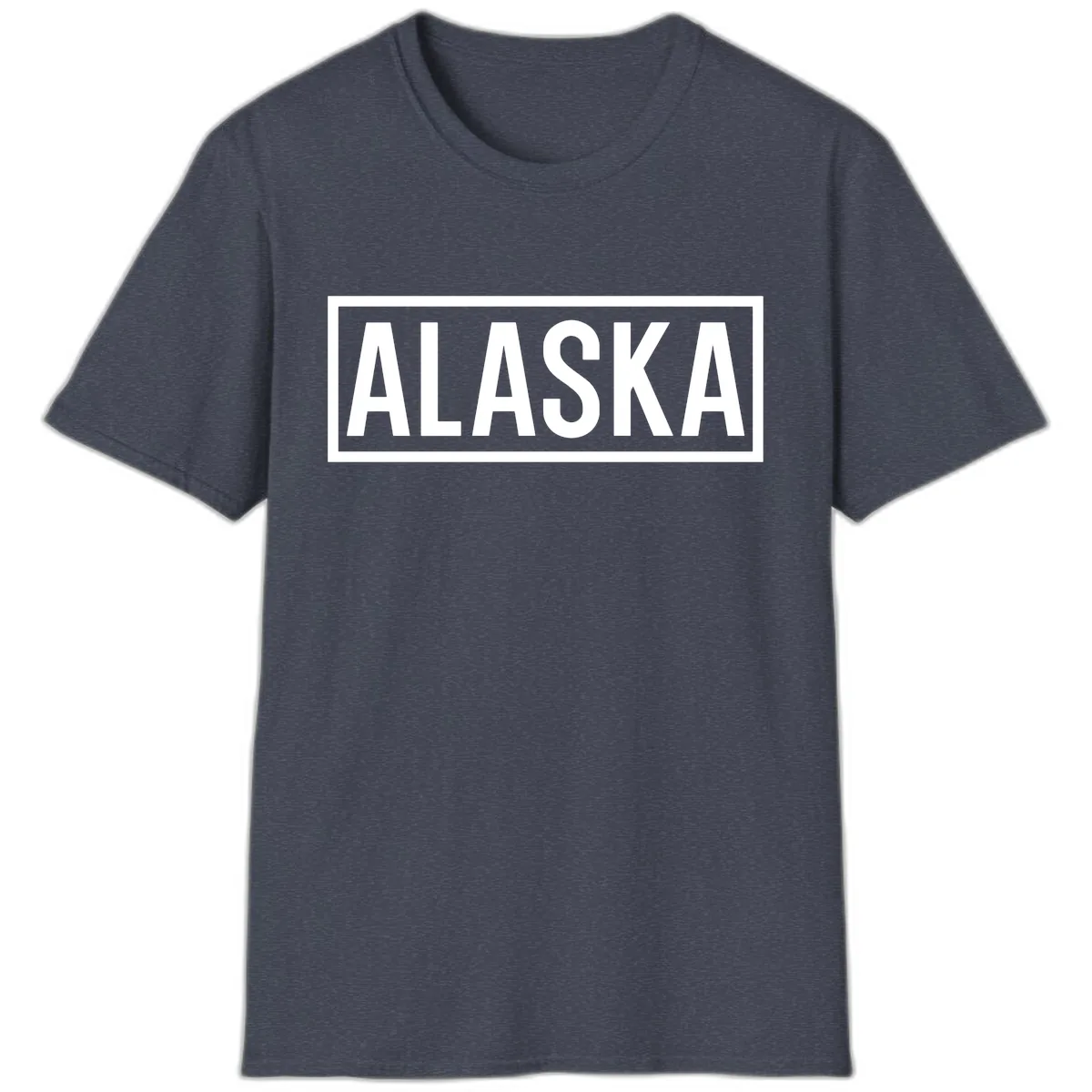 Alaska Bold Statement T-Shirt in Heather Navy
