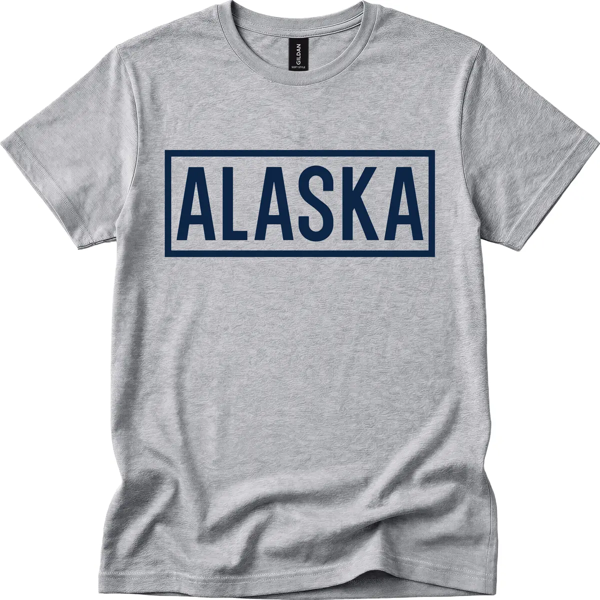 Alaska Bold Statement T-Shirt in Sport Grey