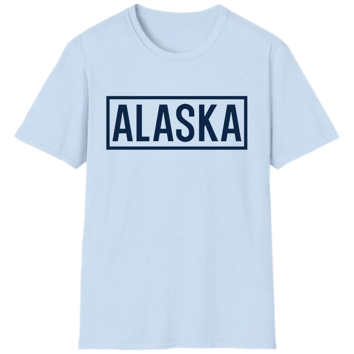 Alaska Bold Statement T-Shirt in Light Blue