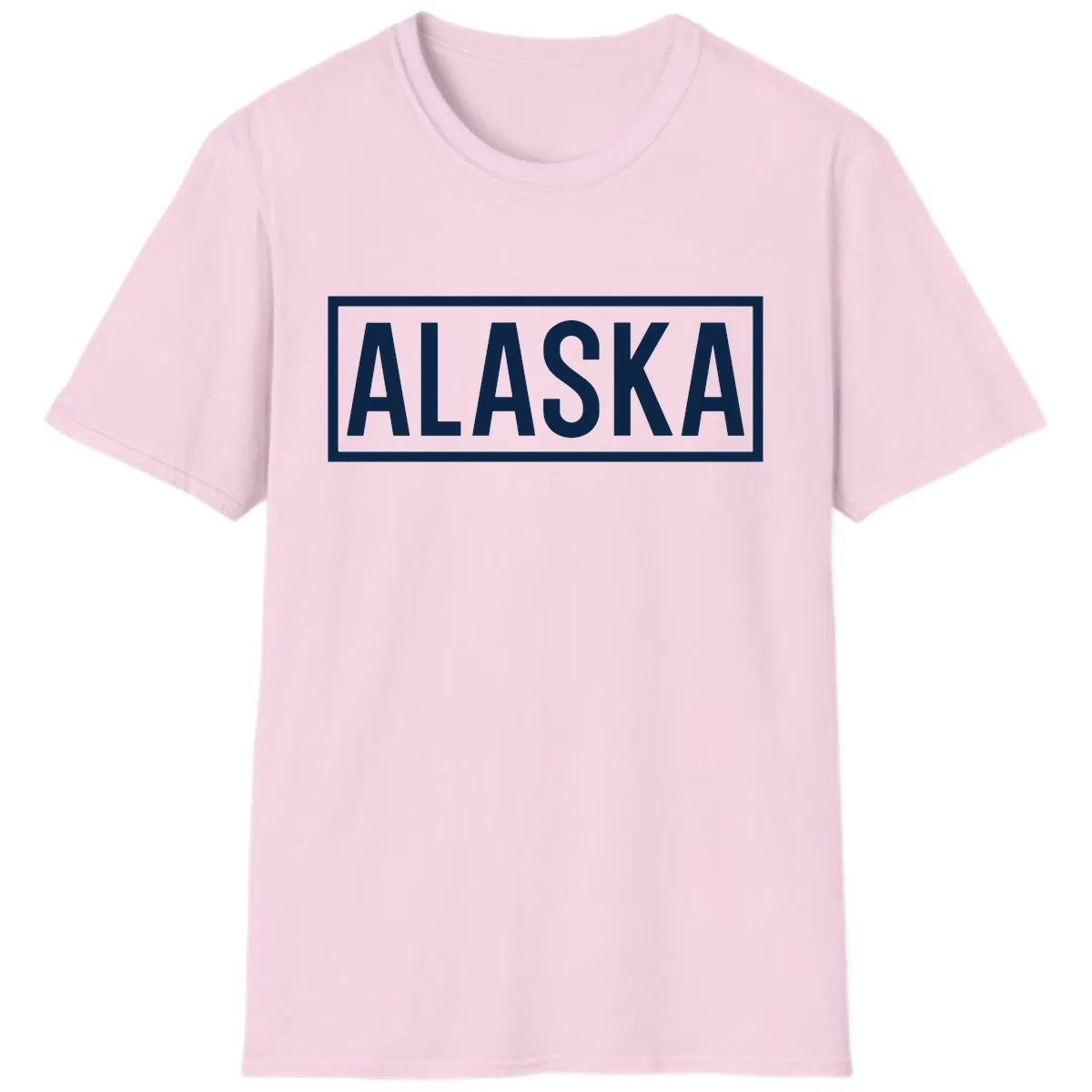 Alaska Bold Statement T-Shirt in Light Pink