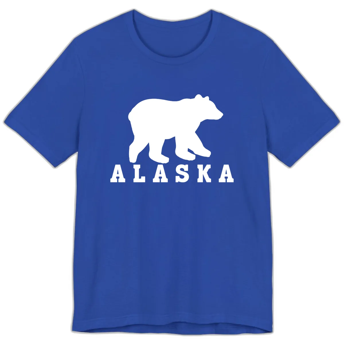 Alaska Bear Silhouette Premium T-Shirt in True Royal