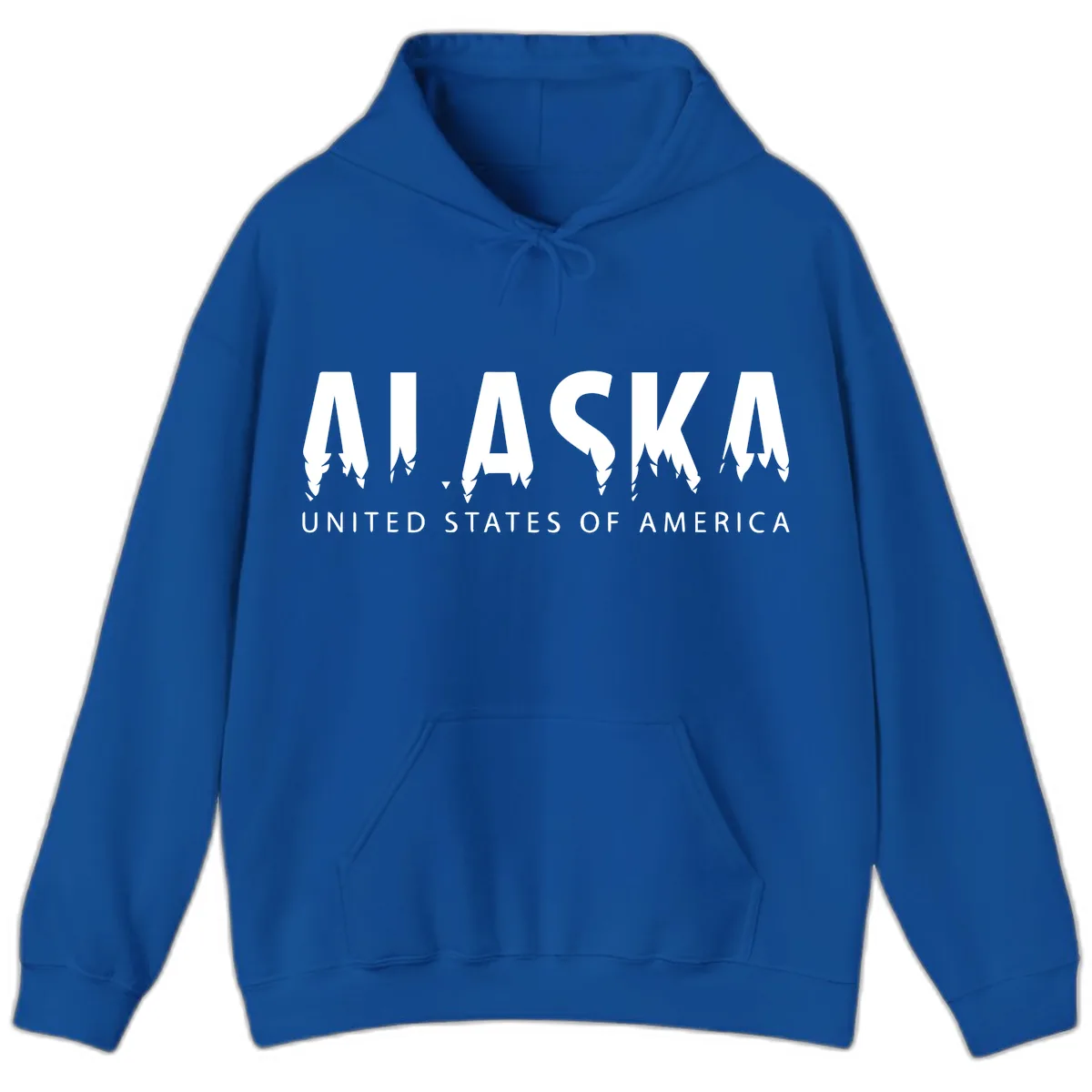 Alaska USA Map Design Hoodie in Royal