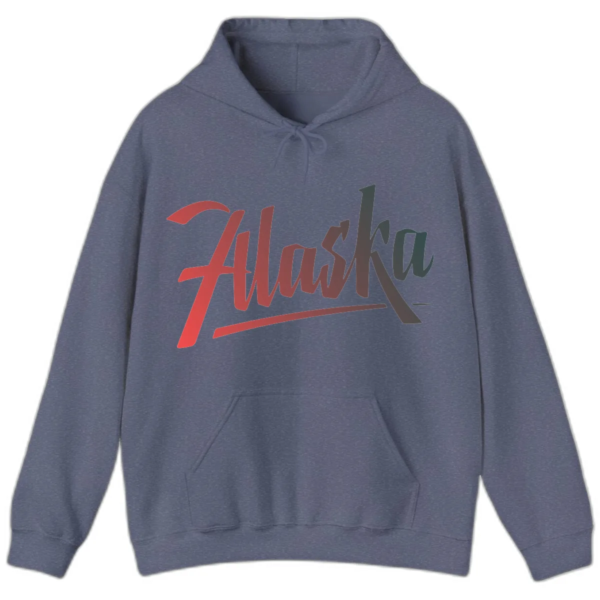 Alaska Cruise Upward Trend Hoodie in Heather Navy