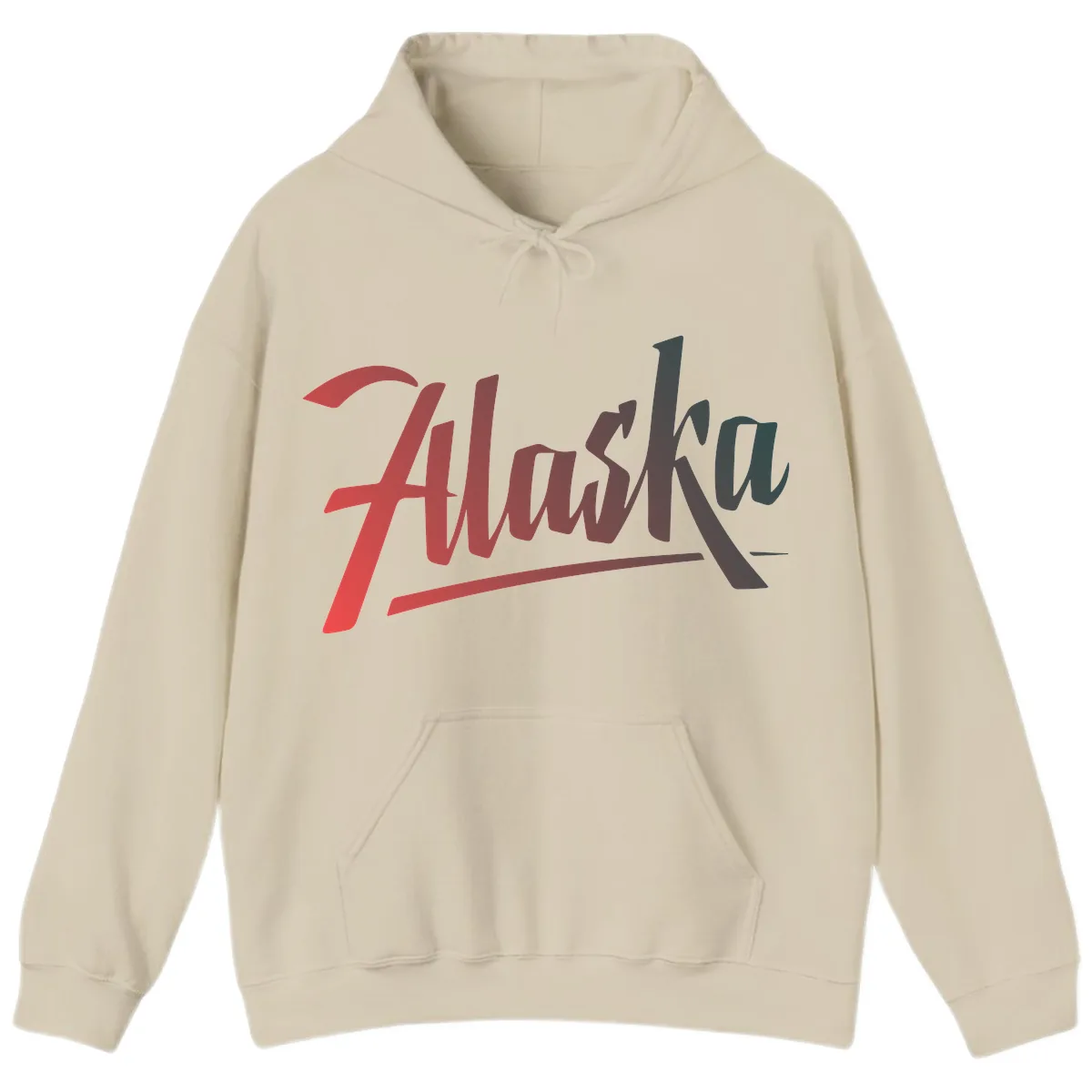 Alaska Cruise Upward Trend Hoodie in Sand