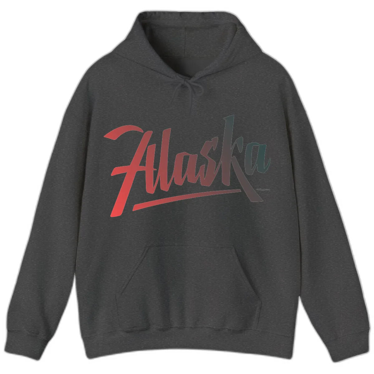 Alaska Cruise Upward Trend Hoodie in Dark Heather
