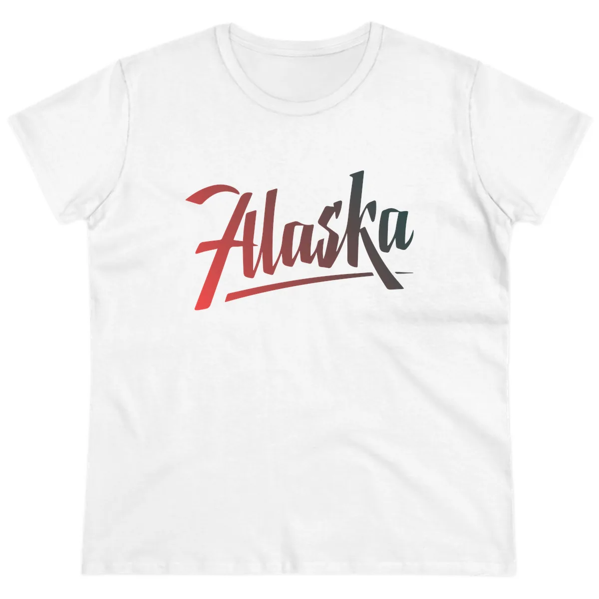 Alaska Cruise Upward Trend Ladies Tee in White