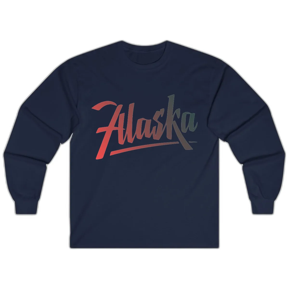 Alaska Cruise Upward Trend Long Sleeve in Navy