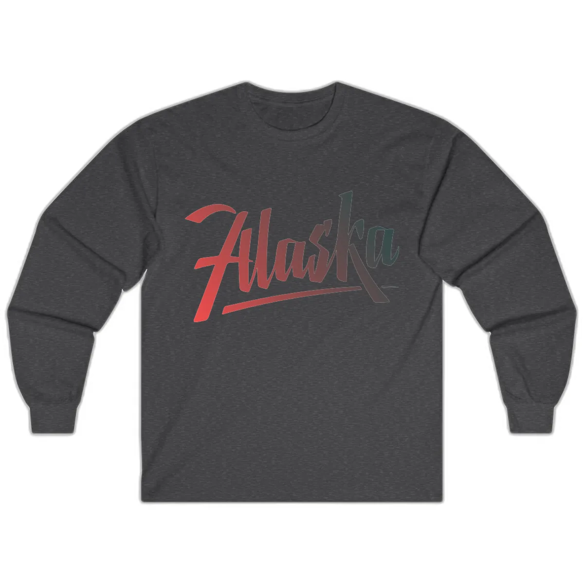 Alaska Cruise Upward Trend Long Sleeve in Dark Heather