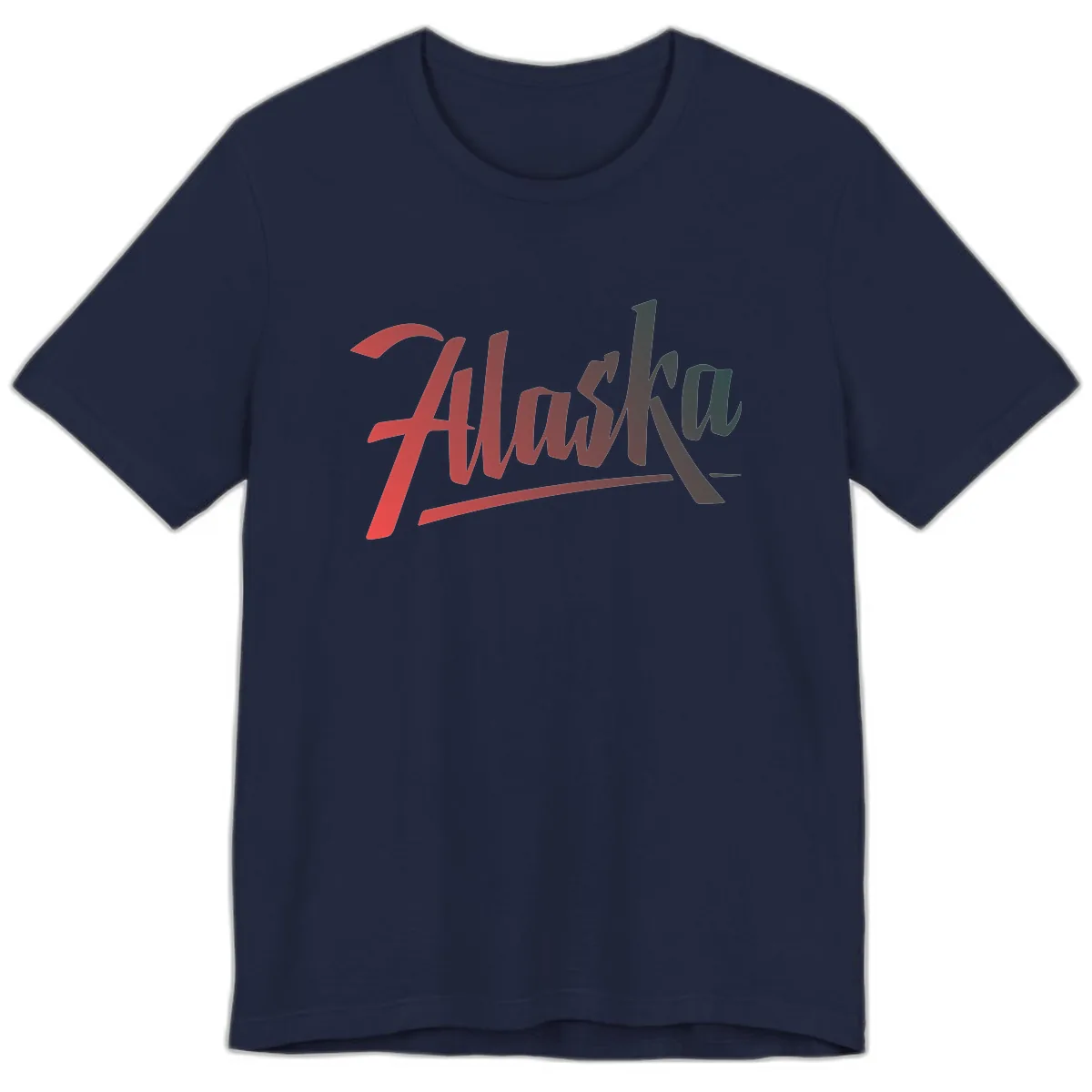 Alaska Cruise Upward Trend Premium T-Shirt in Navy