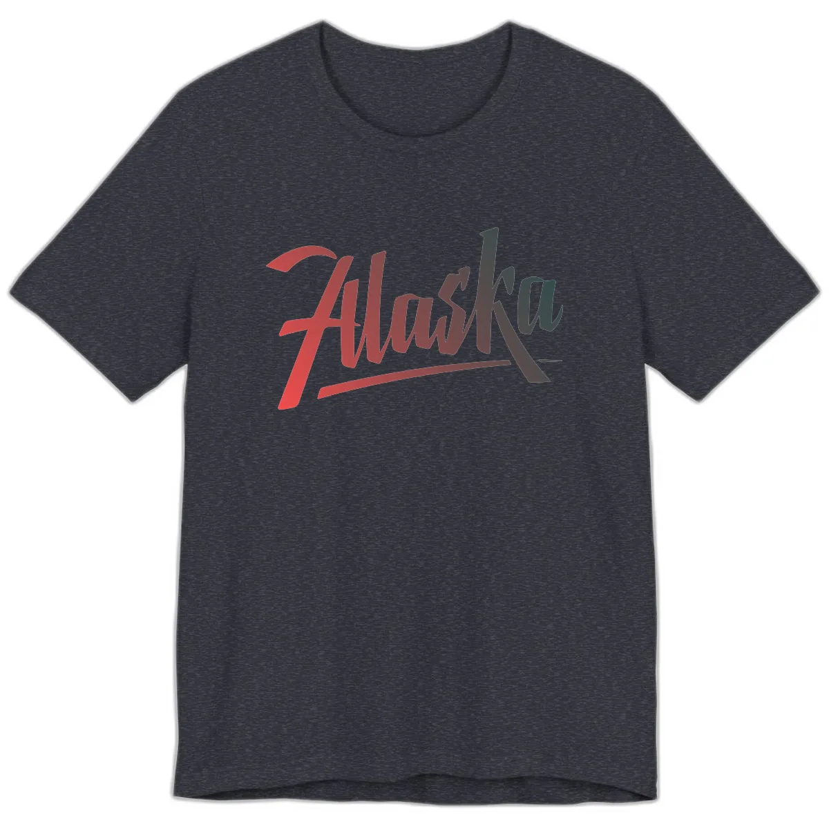 Alaska Cruise Upward Trend Premium T-Shirt in Heather Navy