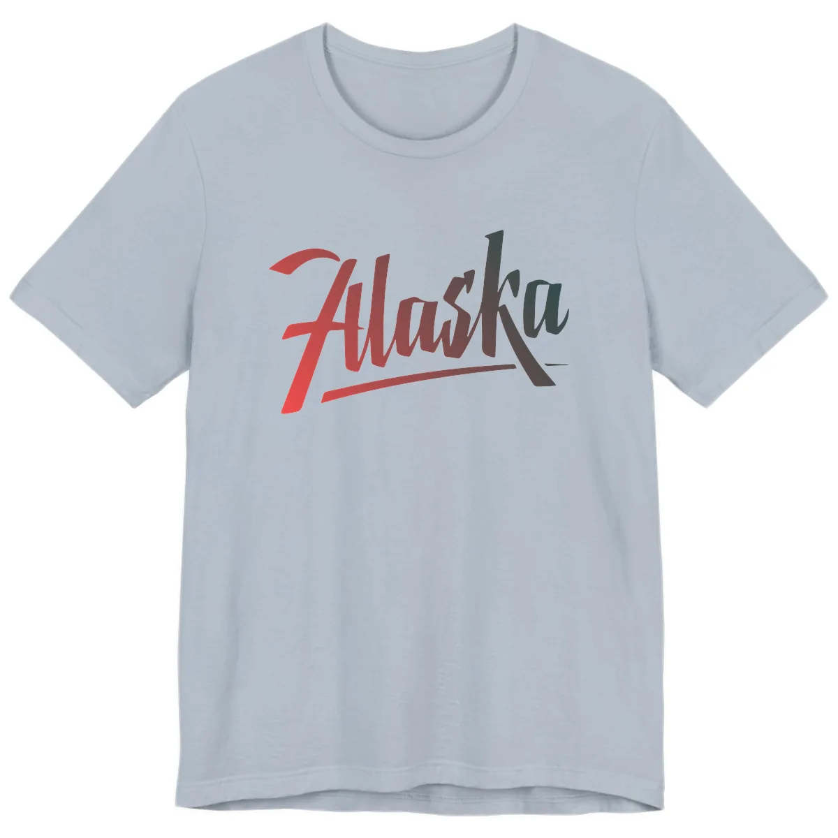 Alaska Cruise Upward Trend Premium T-Shirt in Light Blue