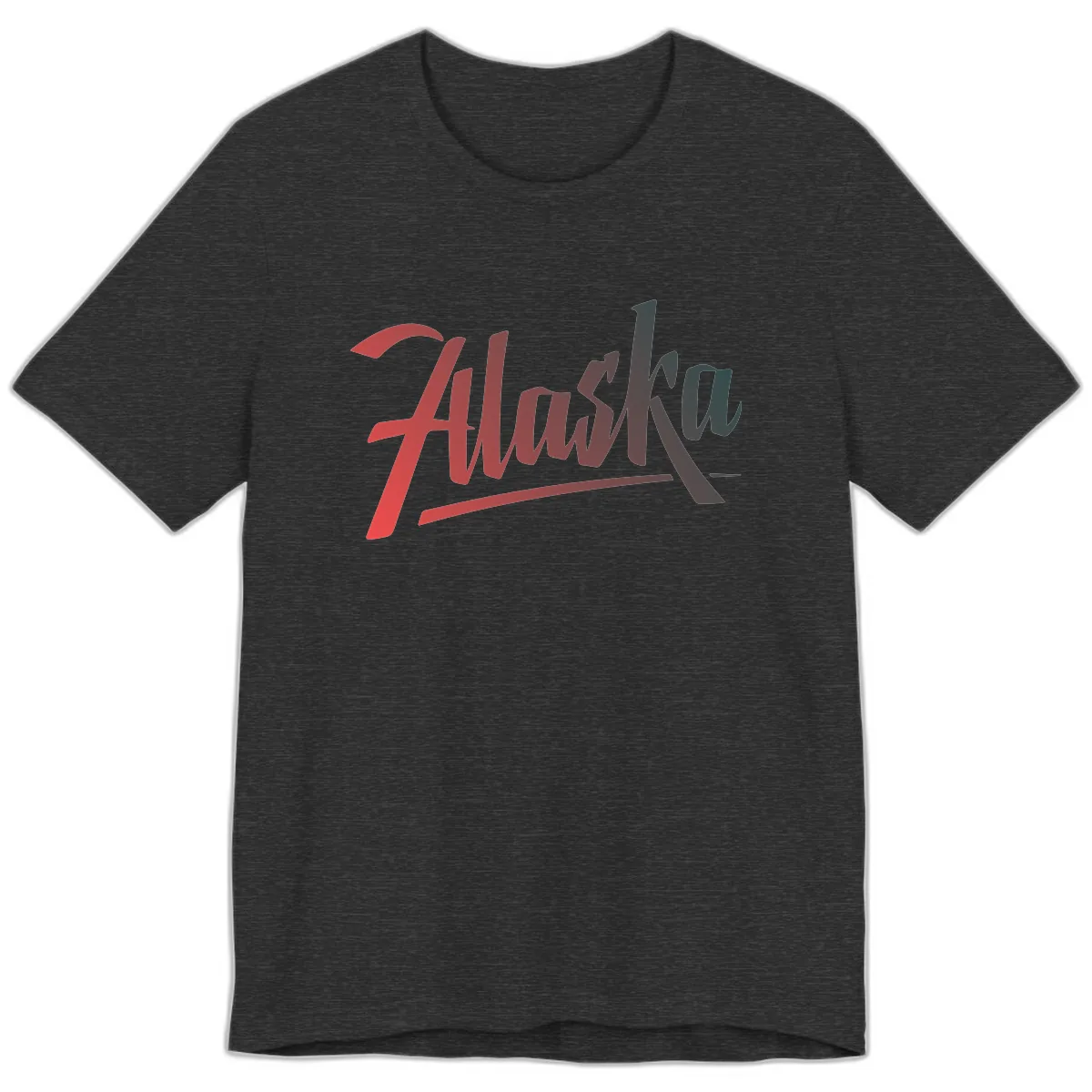 Alaska Cruise Upward Trend Premium T-Shirt in Dark Grey Heather