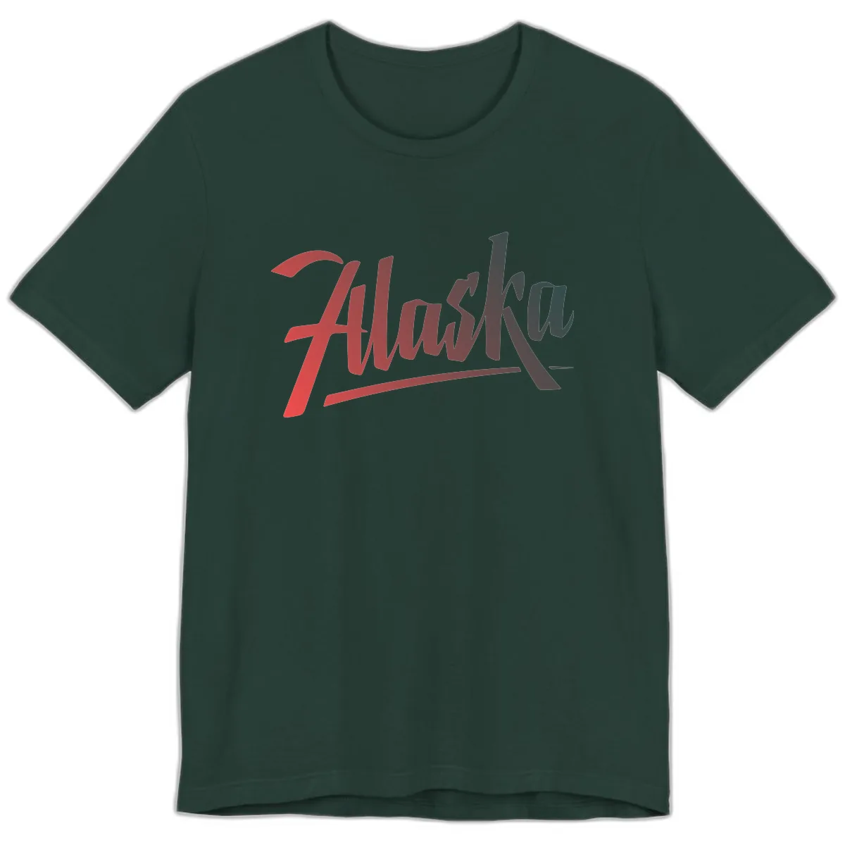 Alaska Cruise Upward Trend Premium T-Shirt in Forest