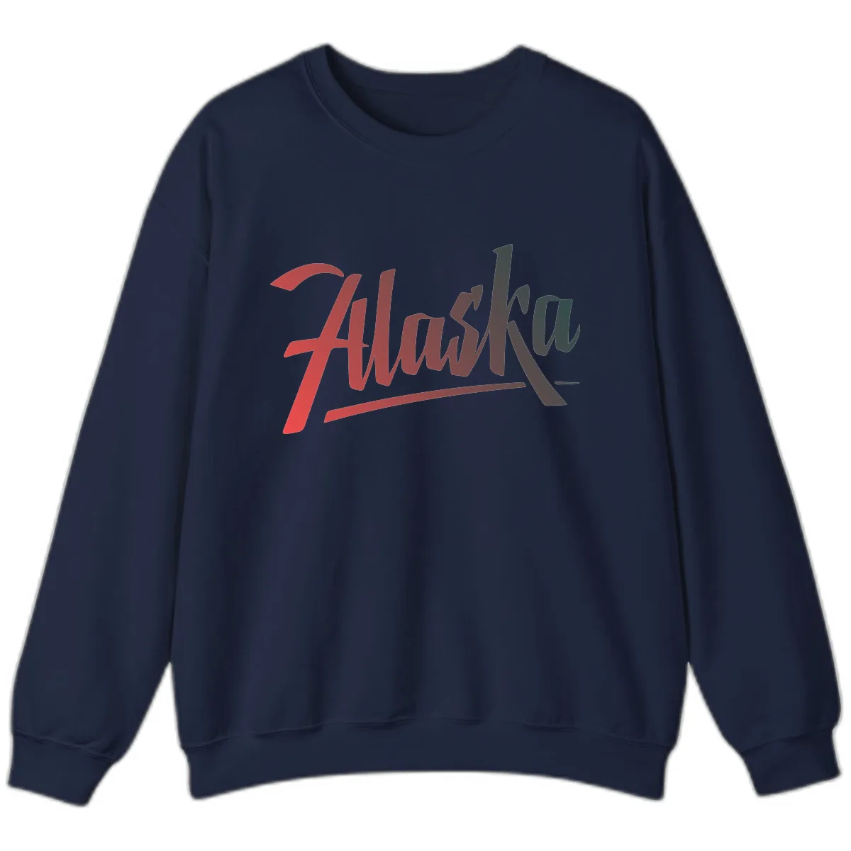 Alaska Cruise Upward Trend Sweatshirt in Navy