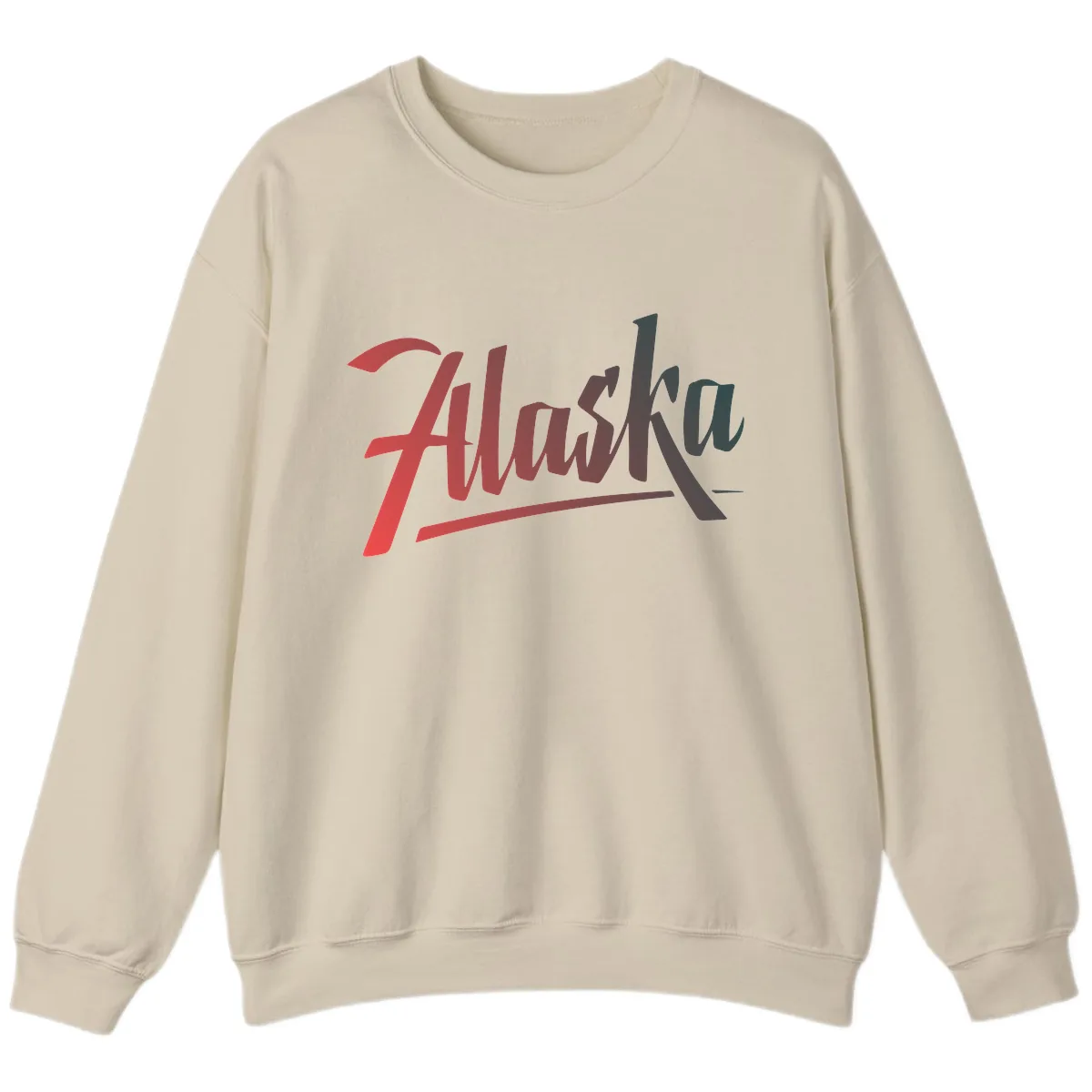 Alaska Cruise Upward Trend Sweatshirt in Sand