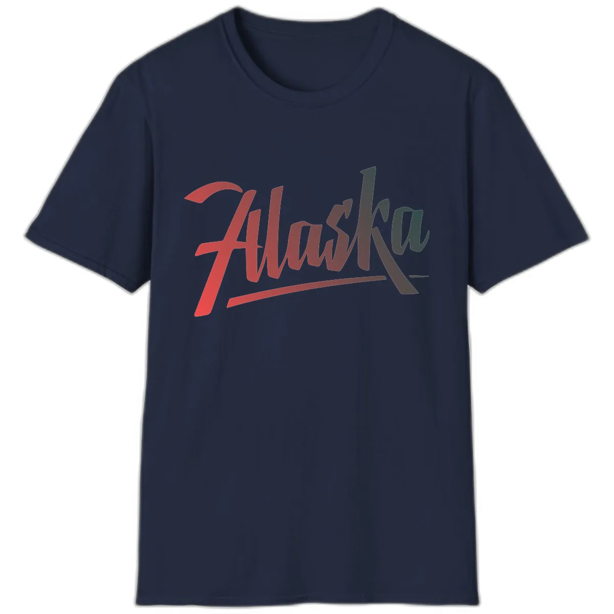 Alaska Cruise Upward Trend T-Shirt in Navy