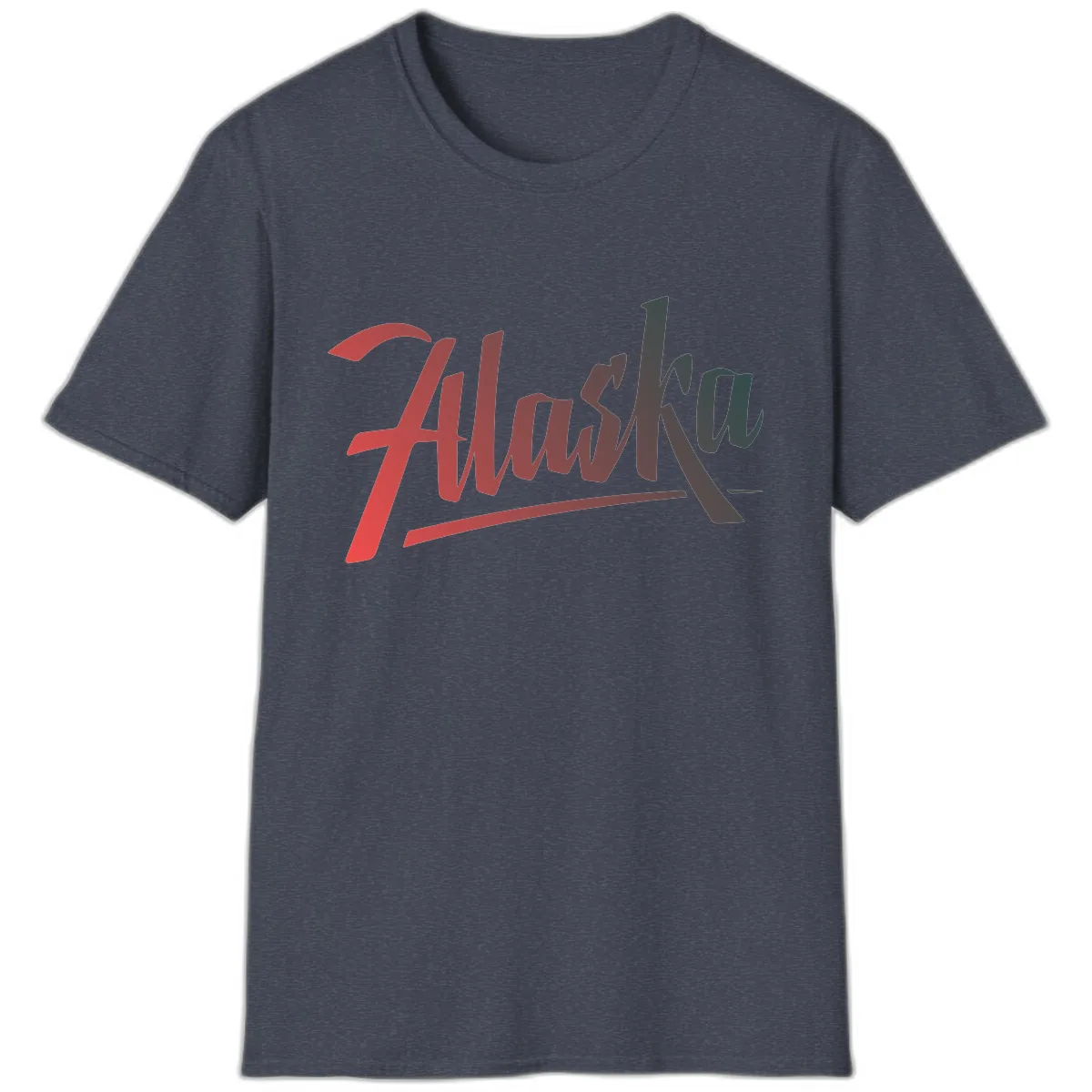 Alaska Cruise Upward Trend T-Shirt in Heather Navy