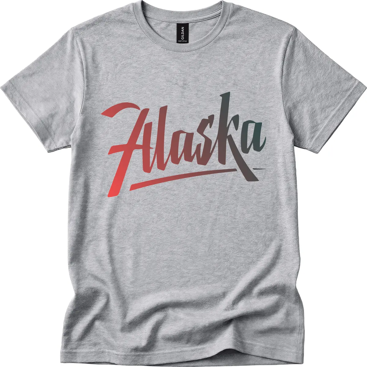 Alaska Cruise Upward Trend T-Shirt in Sport Grey