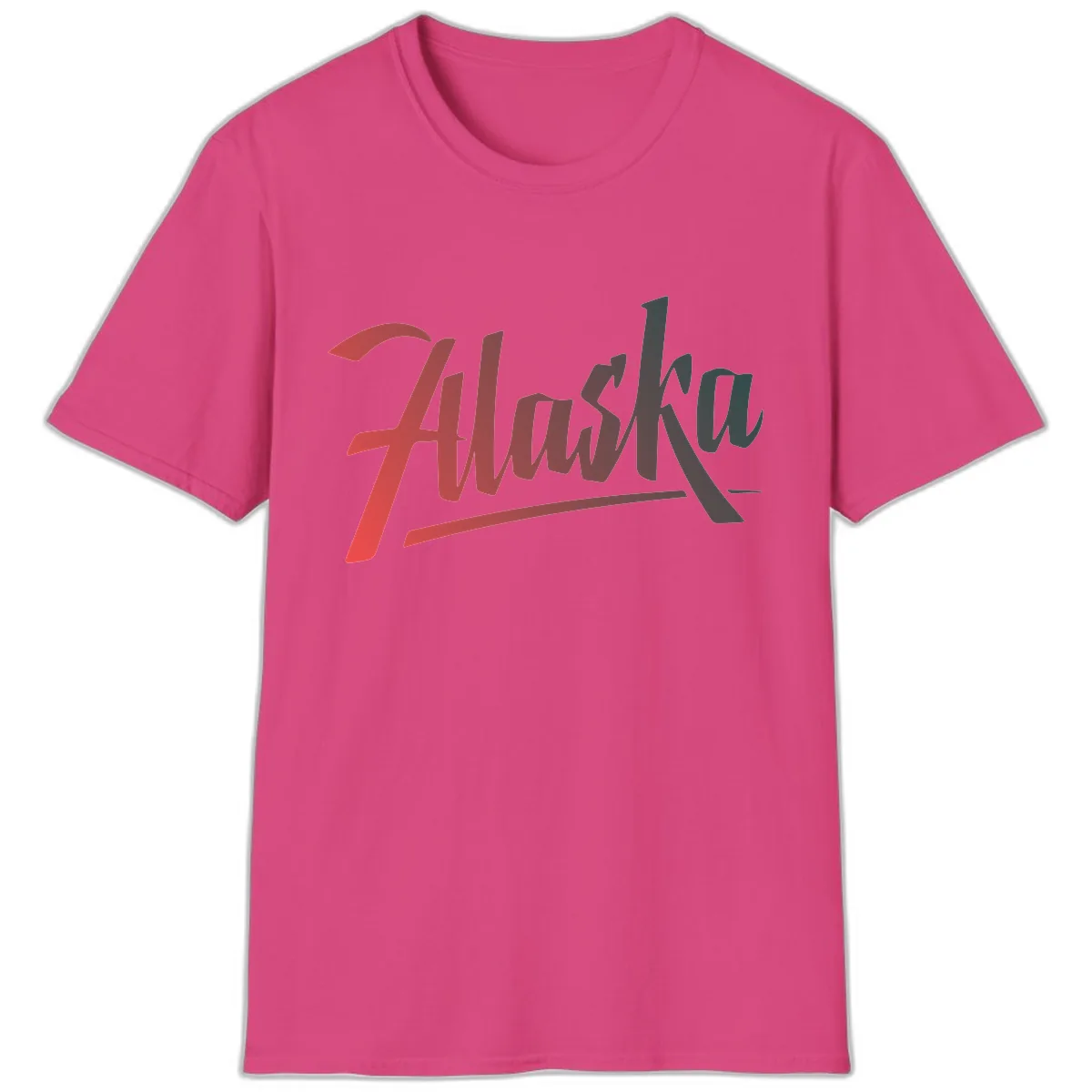 Alaska Cruise Upward Trend T-Shirt in Heliconia