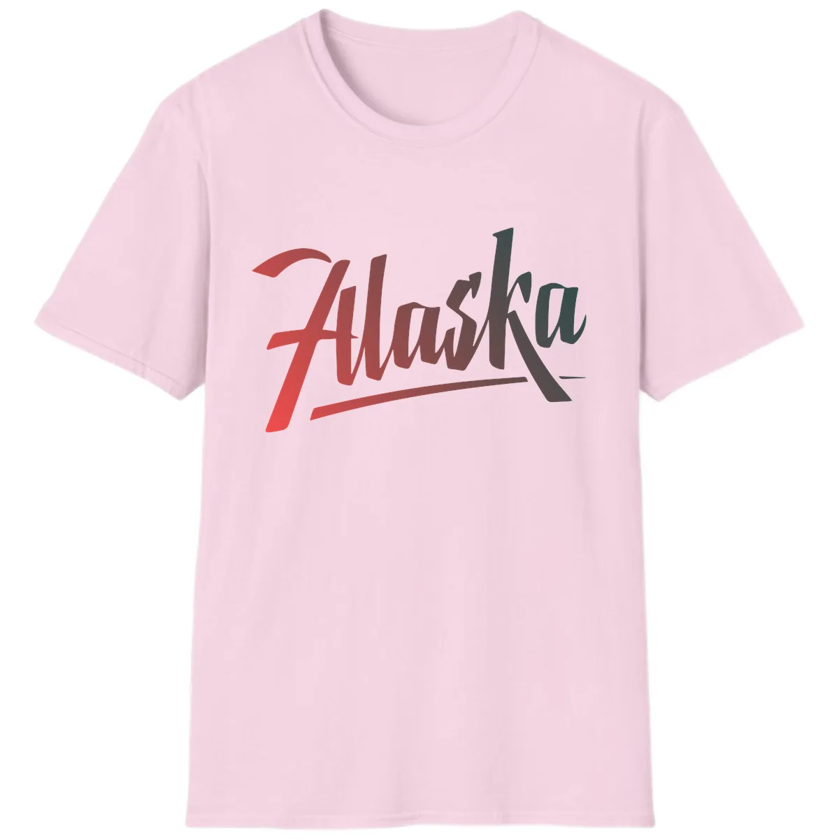 Alaska Cruise Upward Trend T-Shirt in Light Pink