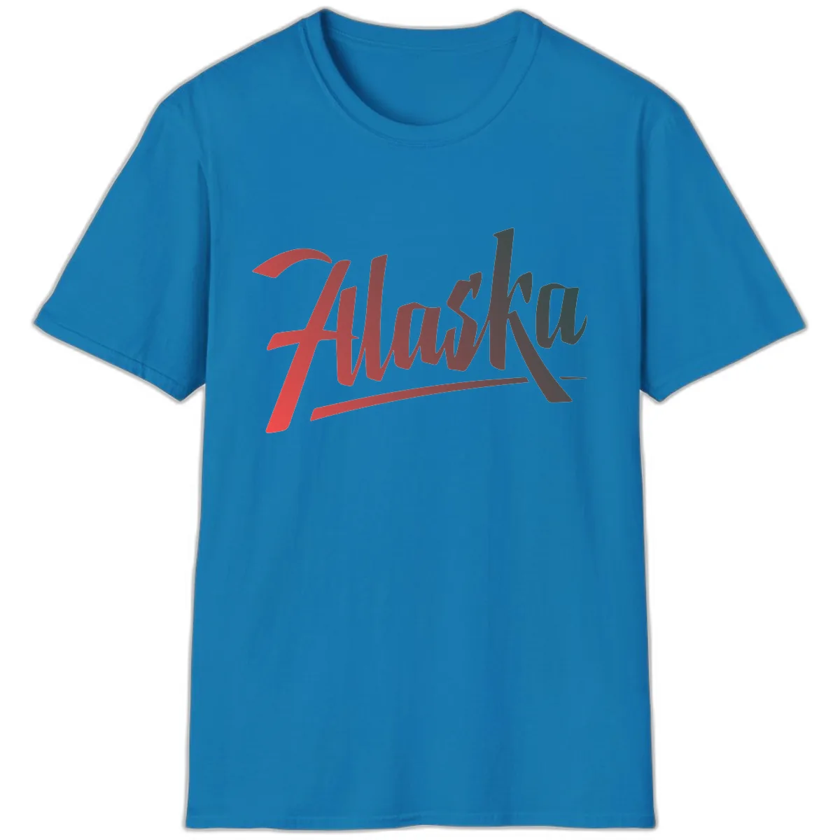 Alaska Cruise Upward Trend T-Shirt in Sapphire