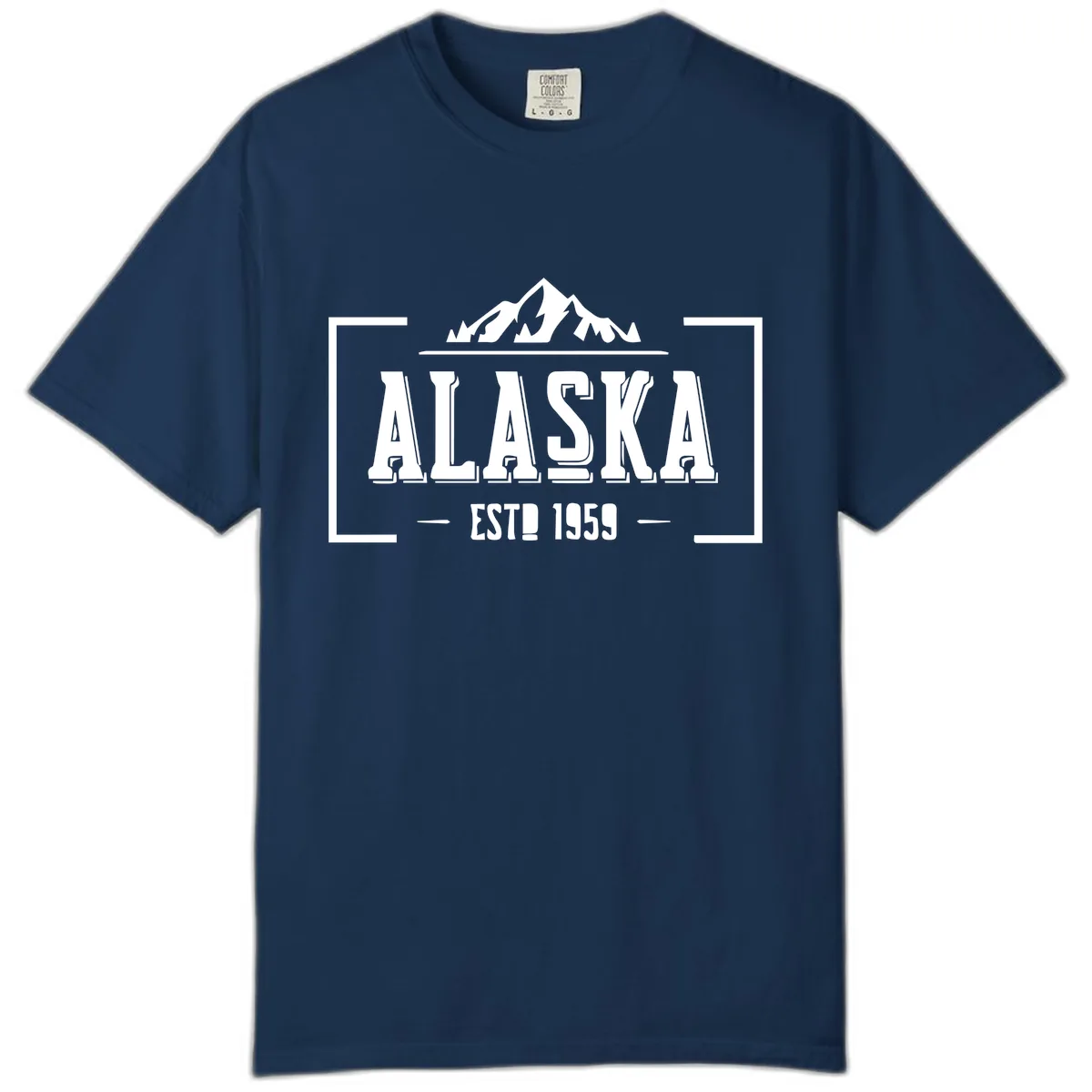 Alaska Cruise Design Awaiting Image Comfort Color in Navy