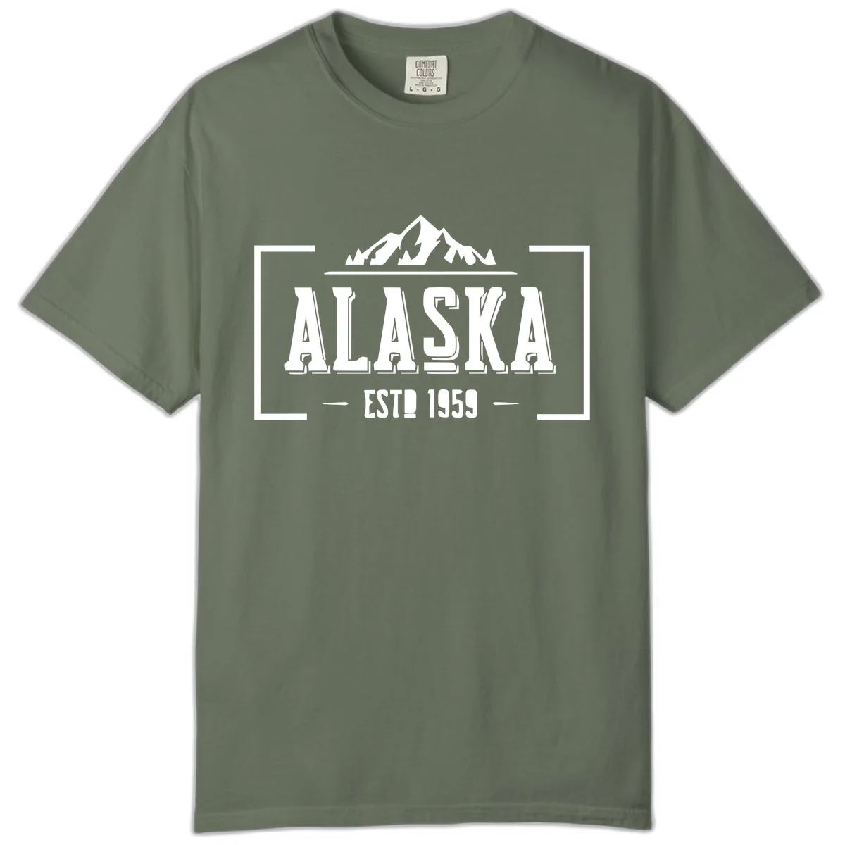 Alaska Cruise Design Awaiting Image Comfort Color in Moss