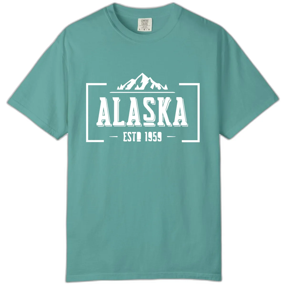 Alaska Cruise Design Awaiting Image Comfort Color in Seafoam