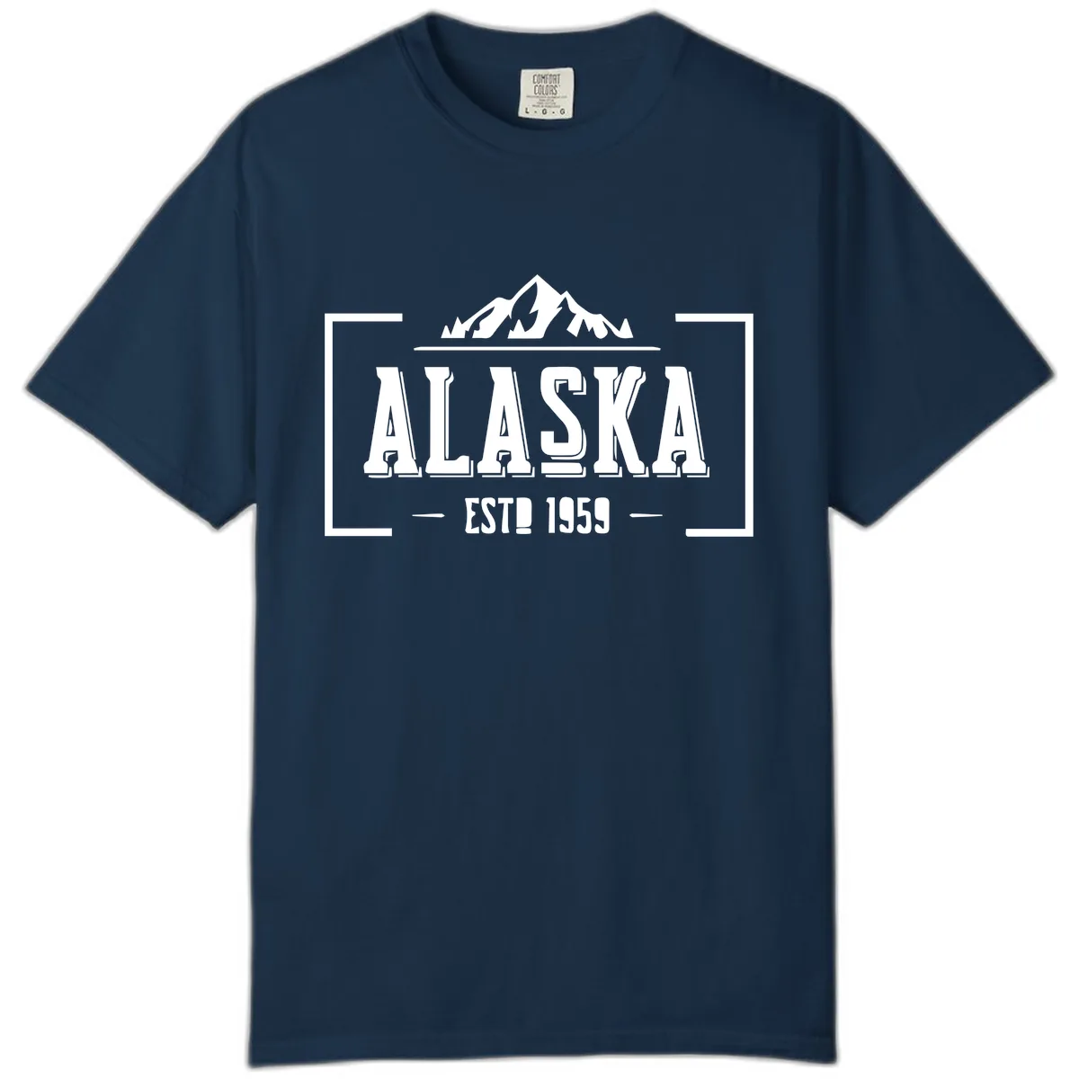 Alaska Cruise Design Awaiting Image Comfort Color in True Navy