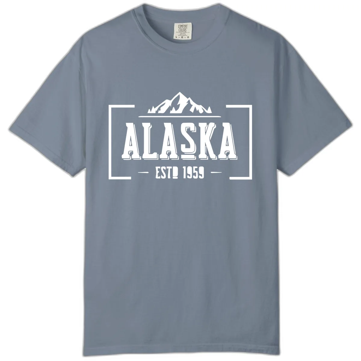 Alaska Cruise Design Awaiting Image Comfort Color in Blue Jean