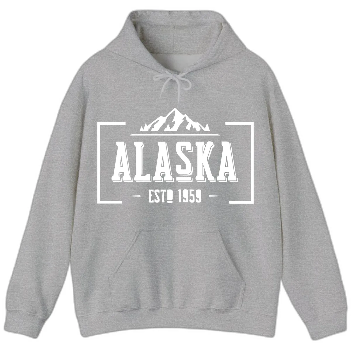 Alaska Cruise Design Awaiting Image Hoodie in Sport Grey