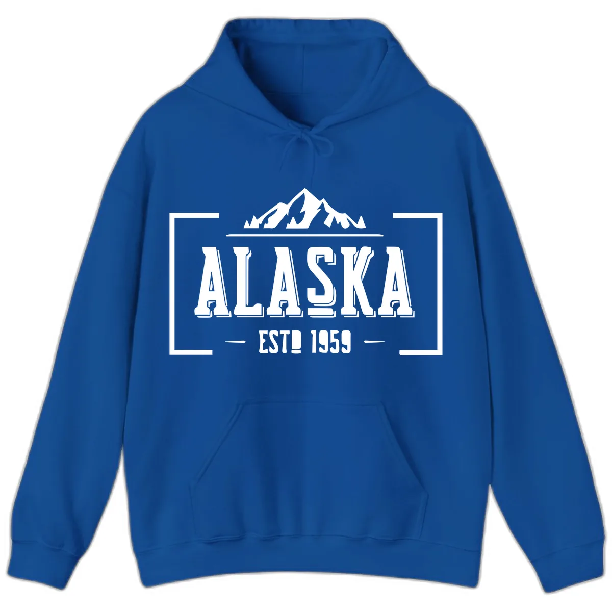 Alaska Cruise Design Awaiting Image Hoodie in Royal