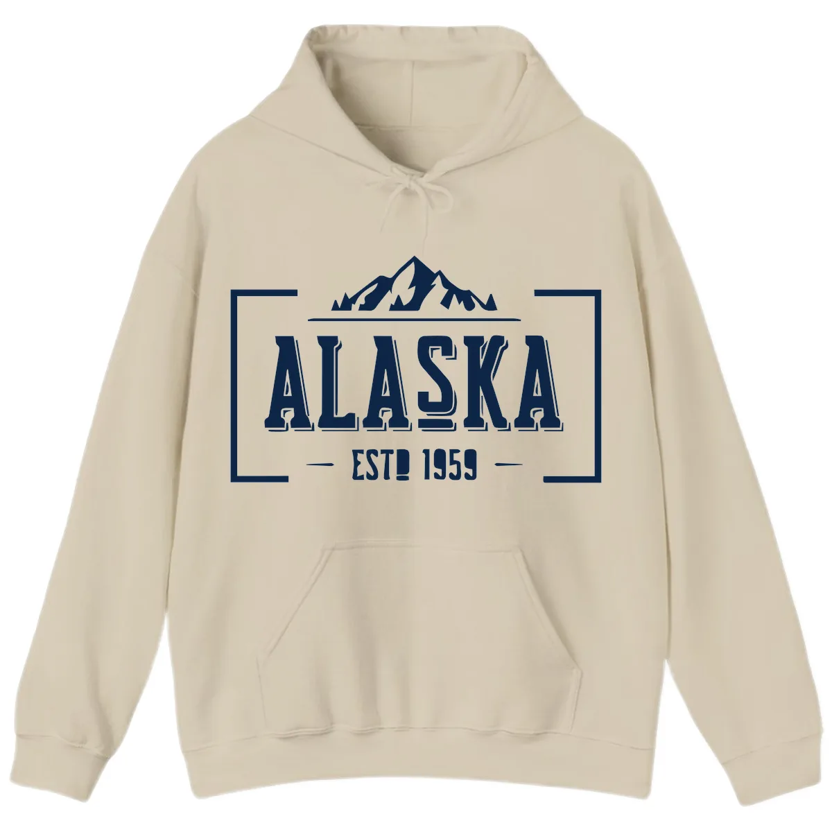 Alaska Cruise Design Awaiting Image Hoodie in Sand