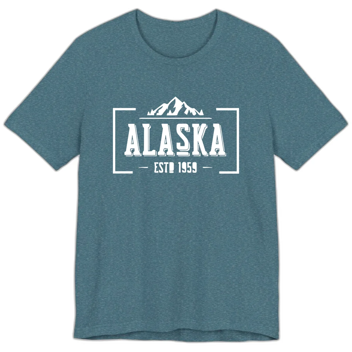 Alaska Cruise Design Awaiting Image Premium T-Shirt in Heather Deep Teal