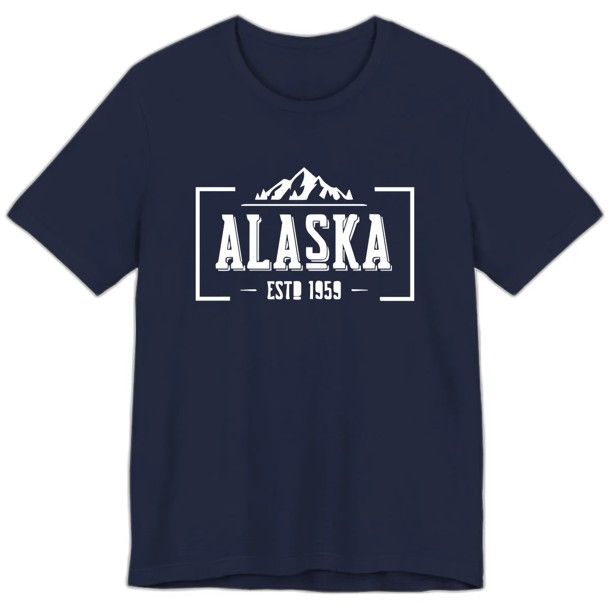 Alaska Cruise Design Awaiting Image Premium T-Shirt in Navy