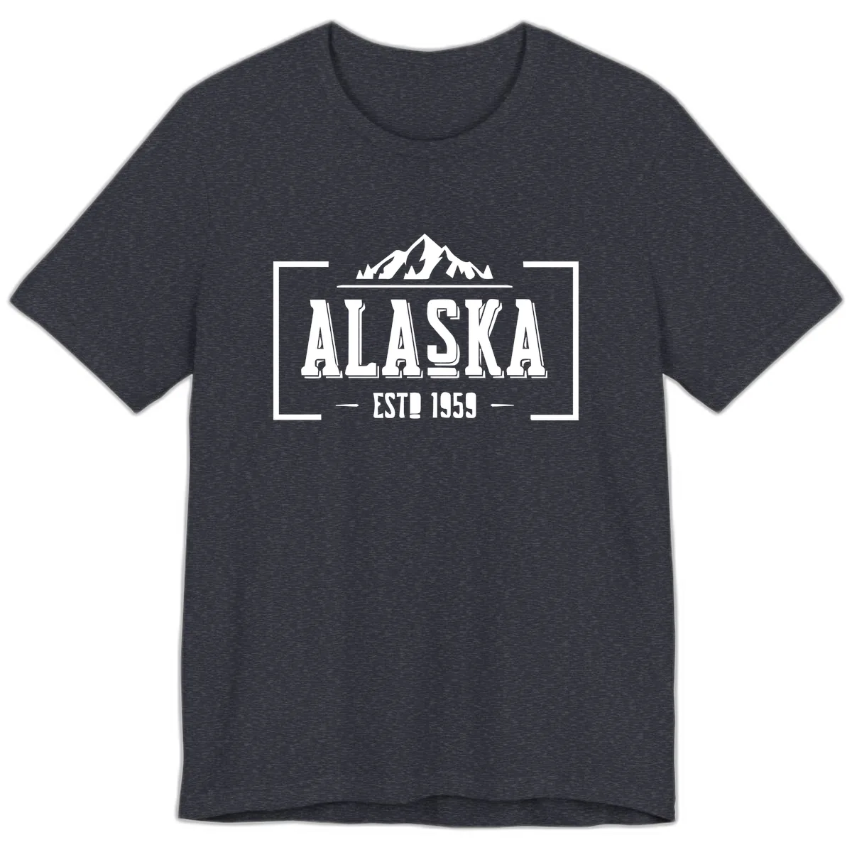 Alaska Cruise Design Awaiting Image Premium T-Shirt in Heather Navy