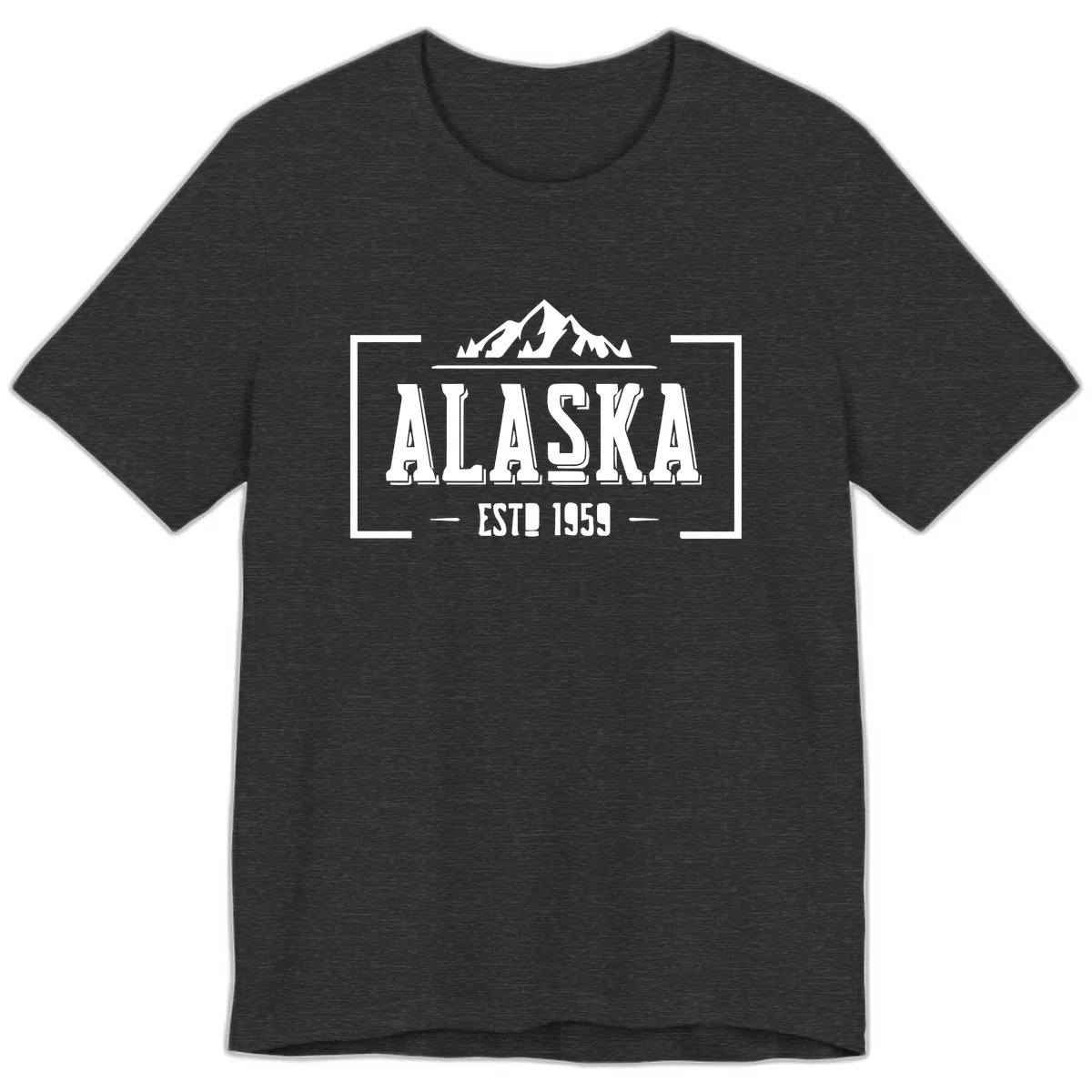 Alaska Cruise Design Awaiting Image Premium T-Shirt in Dark Grey Heather
