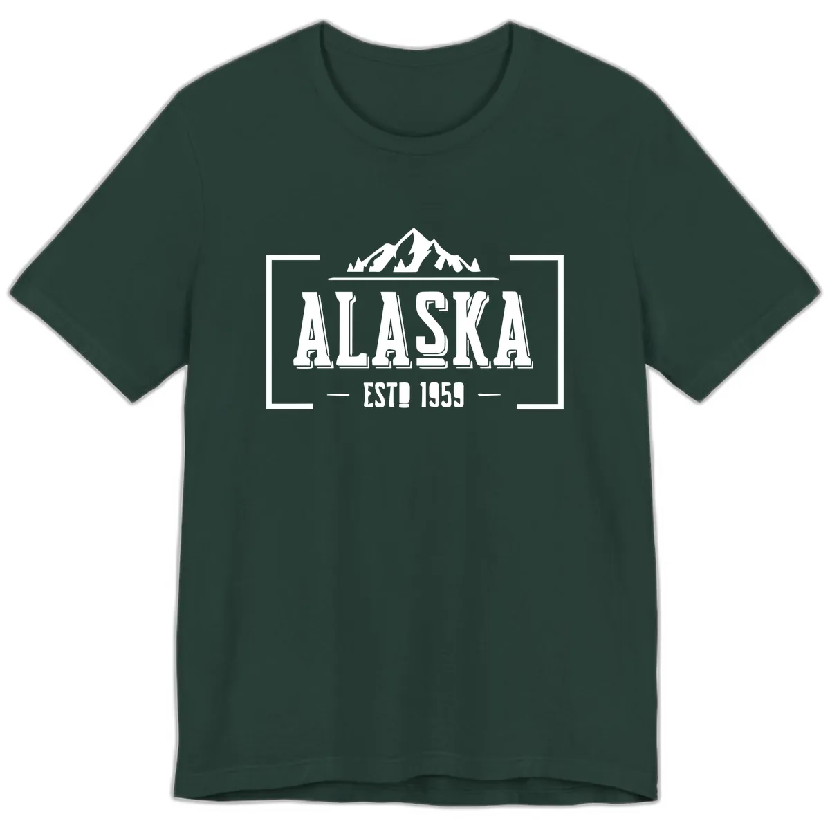 Alaska Cruise Design Awaiting Image Premium T-Shirt in Forest