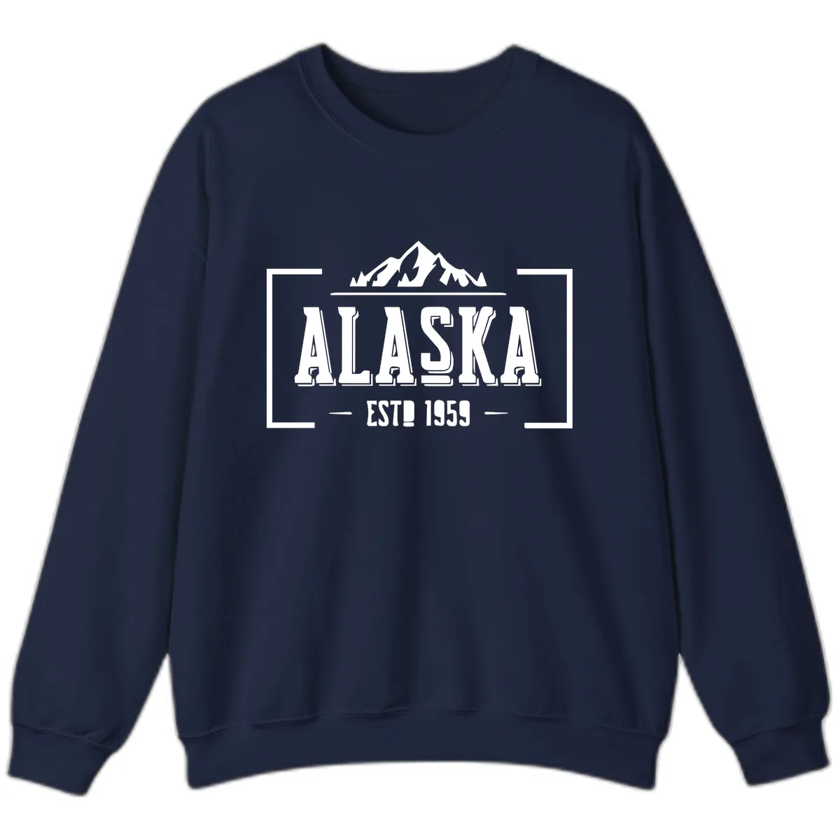 Alaska Cruise Design Awaiting Image Sweatshirt in Navy