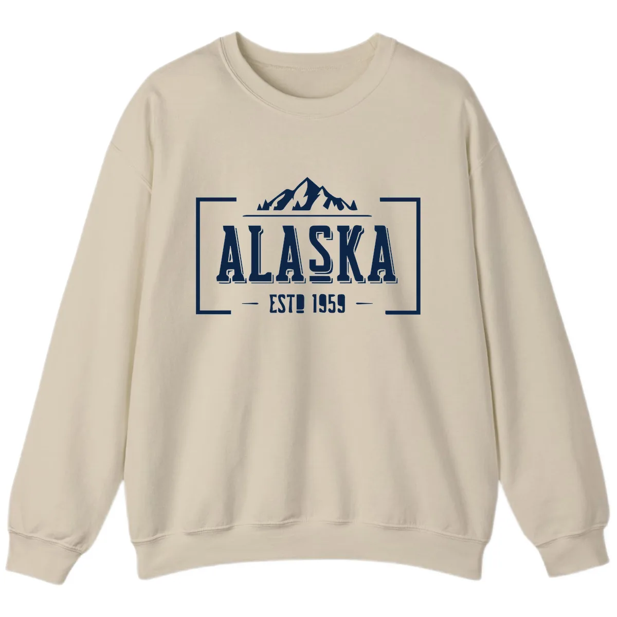 Alaska Cruise Design Awaiting Image Sweatshirt in Sand