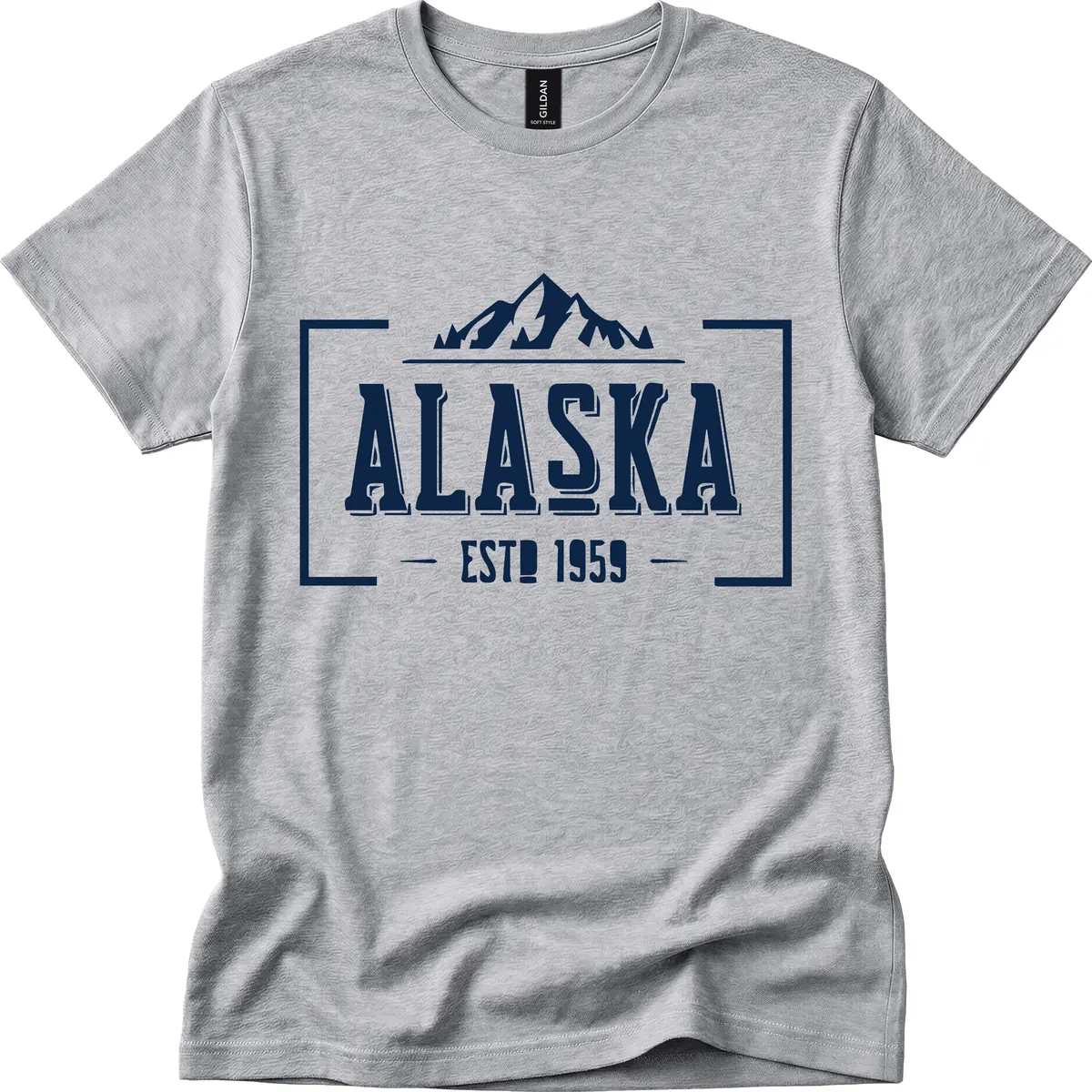 Alaska Cruise Design Awaiting Image T-Shirt in Sport Grey
